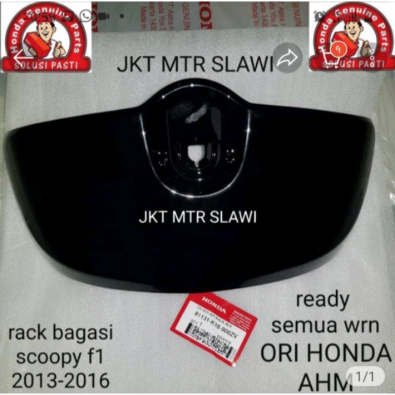 81131-K16-900ZV cover inner cover rack bagasi rack laci scoopy fi 2013-2016 asli honda