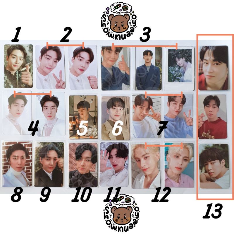 PHOTOCARD PC SF9 ROWOON DAWON JAEYOON TAEYANG HWIYOUNG ZUHO YOUNGBIN READY ((BACA DESKRIPSI))