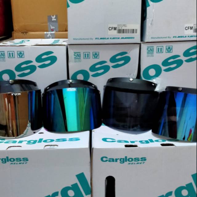 Visor Flat CARGLOSS Visor Flat Retro Visor Flat Injak Visor Datar Cargloss Visor Datar kaca Cargloss