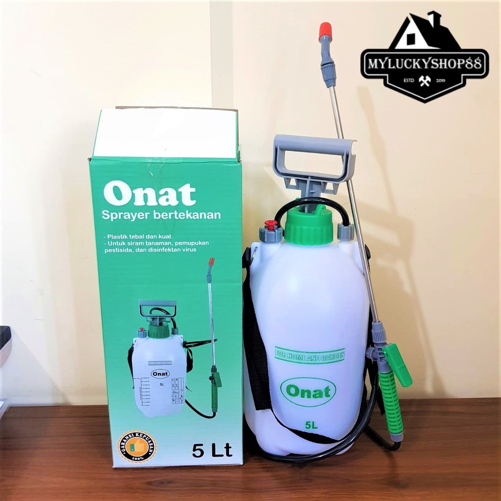 Onat Semprotan 5 Liter Hama Burung Disinfektan Manual Sprayer Kebun 5L