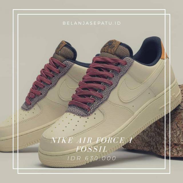 Nike Air Force 1 Fossil BNIB Premium Original