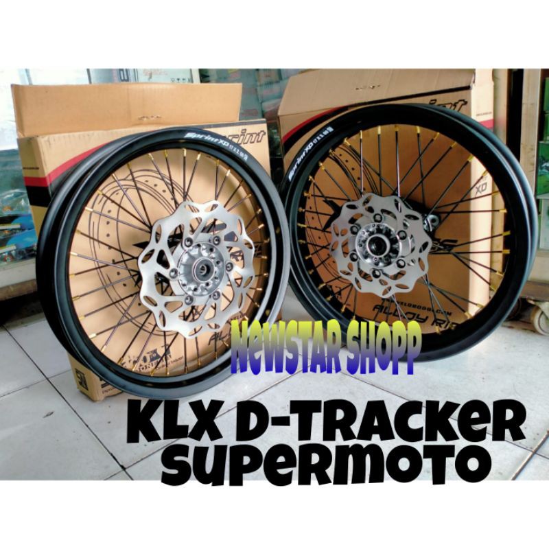 velg set v rossi supermoto klx D-Tracker 300 350 17