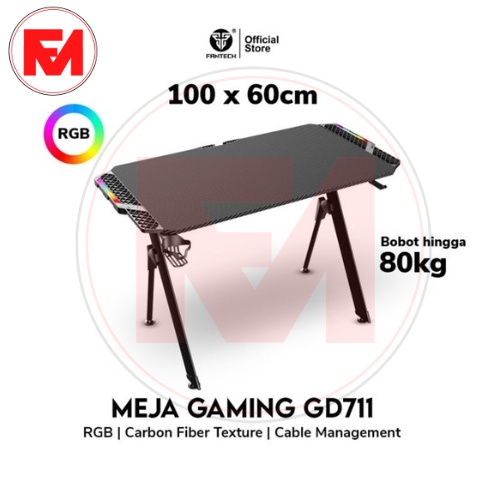 MEJA GAMING FANTECH GD711 GAMING DESK | MEJA GAMING RGB | FANCY_MAKASSAR