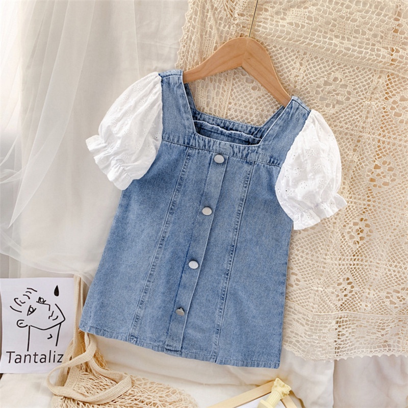 Pakaian Fashion Anak Perempuan Import Dres Jeans Anak LULA