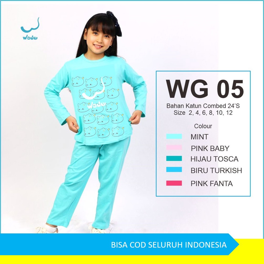 baju tidur anak perempuan | baju anak | setelan anak perempuan 12 tahun