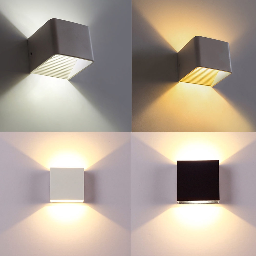  Lampu Dinding  LED 6W Bentuk Kotak untuk Indoor Shopee 