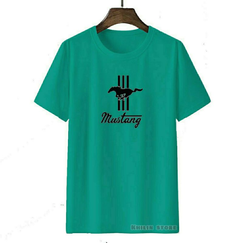 Kaos pria wanita dewasa MUSTANG baju kaos MUSTANG premium baju oblong pria wanita dewasa kaos oblong lengan pendek Mustang Unisex cotton combed