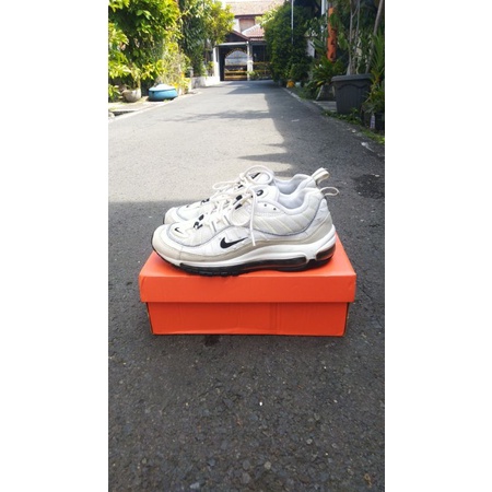 Nike Airmax 98 Gundam Full White (Reflektif)