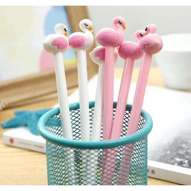 

PULPEN KARAKTER FLAMINGO 2 WARNA PENA PEN GEL TINTA MURAH UNIK LUCU READY STOCK