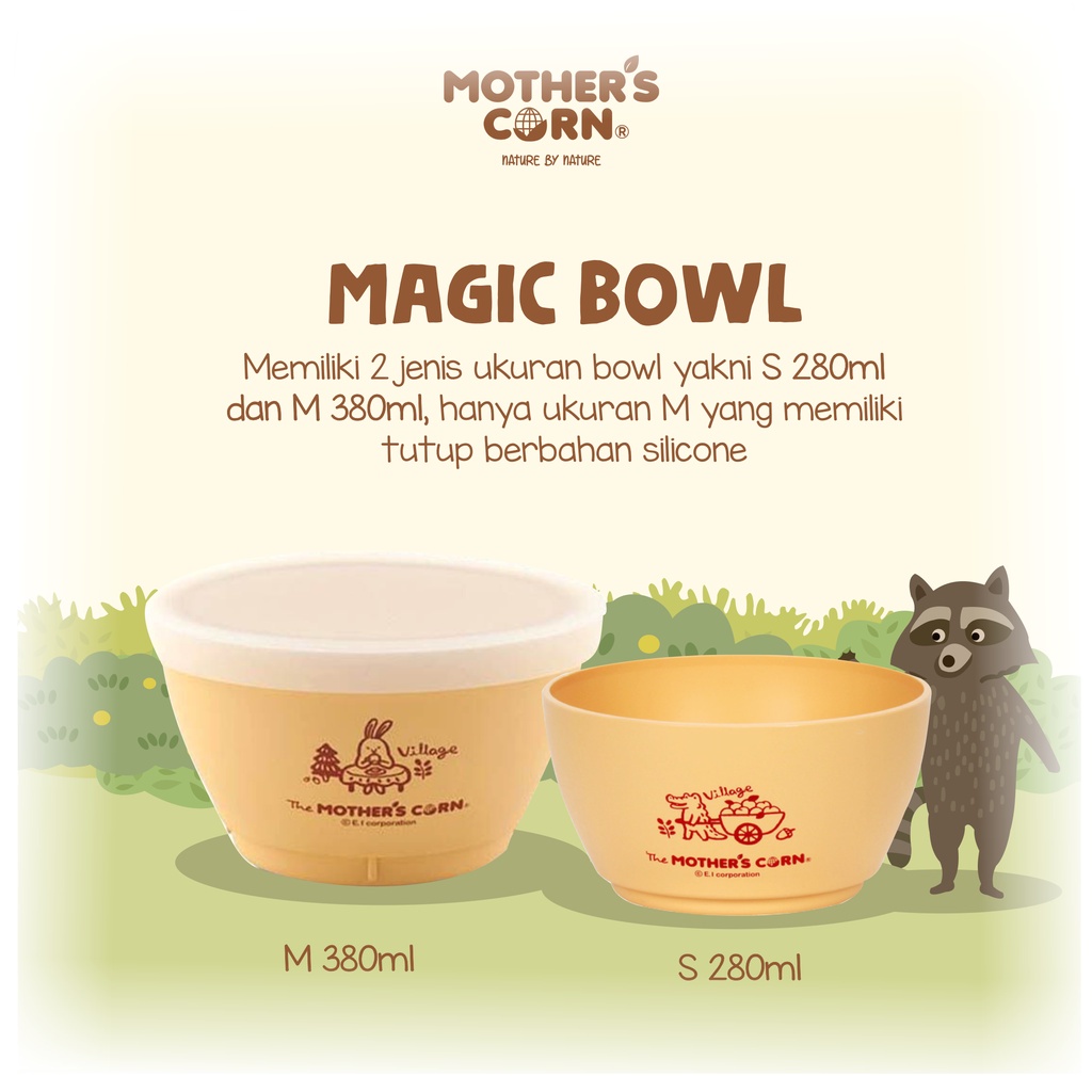 Castle - Mothers Corn Magic Bowl Ukuran M With Lid - Mangkok MPasi Bayi with Penutup - Mangkok Sup + Tutup