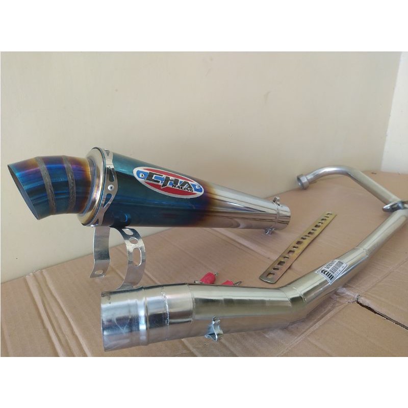 Knalpot Racing Cha bluemoon Suzuki Satria FU150 Karbu / Satria FU150 FI Facelift knalpot murah