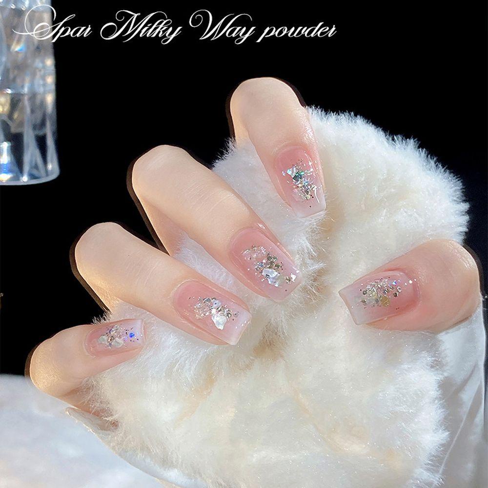 Agustina Abalone Shell Flakes Mixed 1Box Nail Charms Hexagon Manicure Aksesoris Paillette Nail Art Dekorasi
