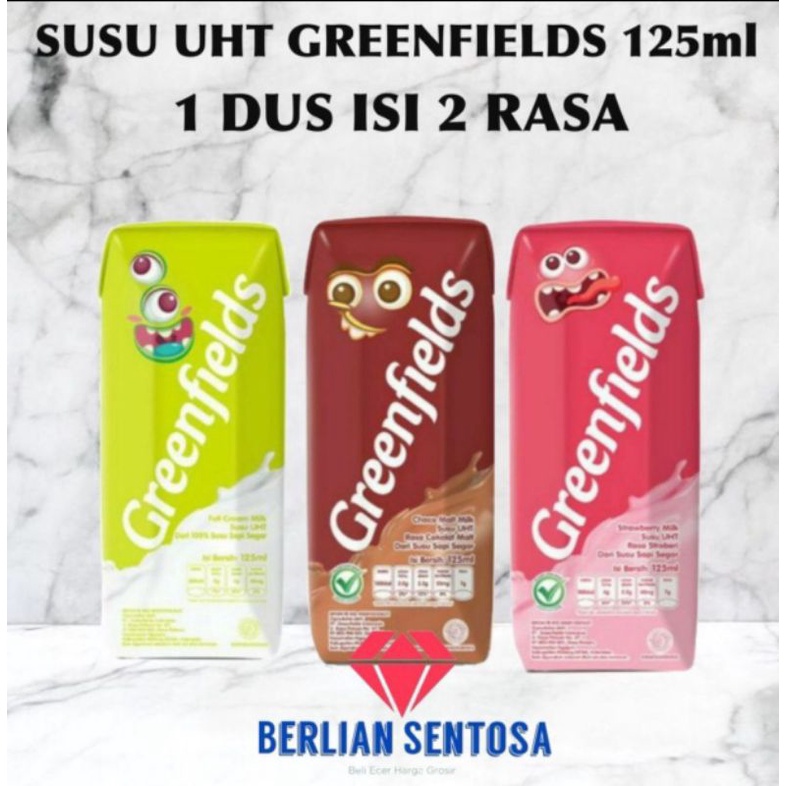 

susu greenfields 200ml mixed 2 rasa