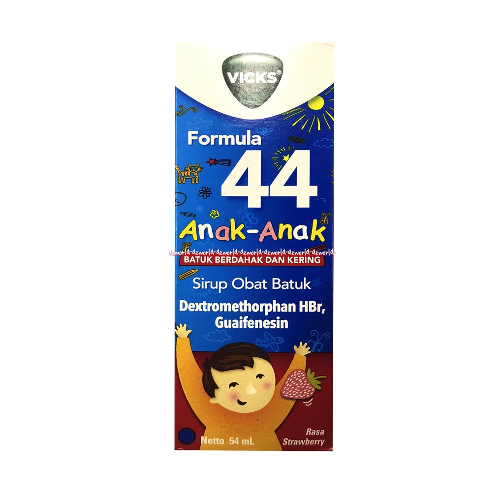 Jual Vicks Formula 44 Anak Anak Batuk Berdahak 45ml Rasa Strawberry