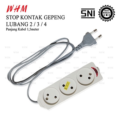 STOP KONTAK 2,3,4 LUBANG PANJANG 1,5M + KABEL / STOP KONTAK KABEL / Colokan listrik