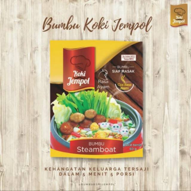 

Bumbu Steamboat Koki Jempol non MSG