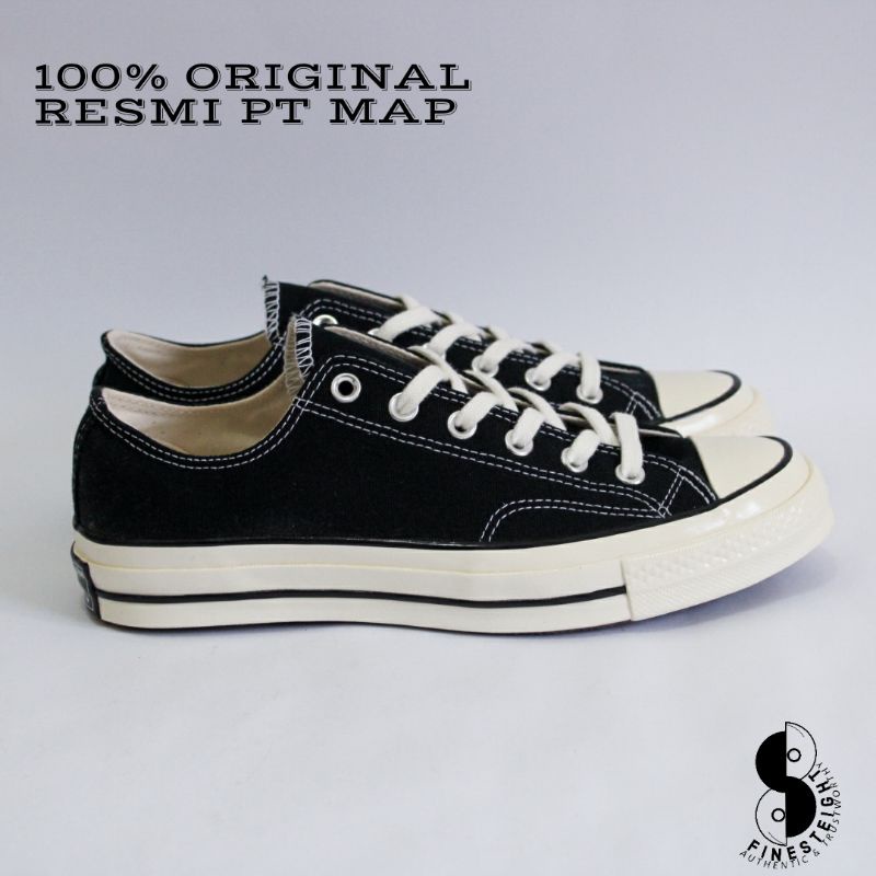 CONVERSE CT 70S LOW BLACK EGRET ORIGINAL RESMI PT MAP 162058C