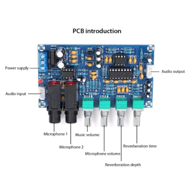 Modul amplifier microphone Karaoke reverberation XH-M173
