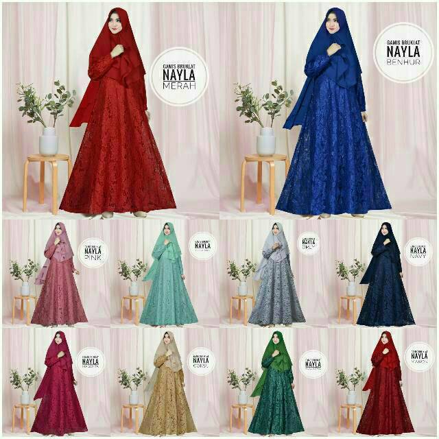 GAMIS BRUKLAT NAYLA  SYARI  PREMIUM