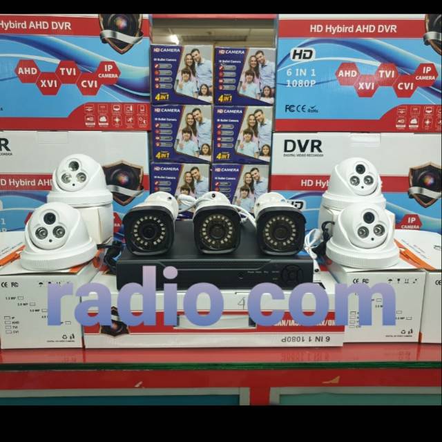 Paket cctv 7 camera 5mp 1080p ir sony full hd komplit