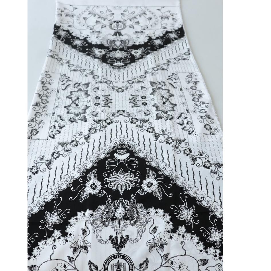 『Original』 PGRI GUNUNG JATI PUTIH POTONGAN - BATIK PUTIH PGRI - BATIK DINAS PUTIH - KAIN BATIK ORIGI