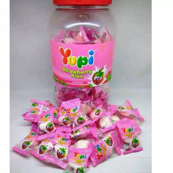 

(JUAL) !!>> 112MLA PERMEN YUPI STRAWBERRY KISS