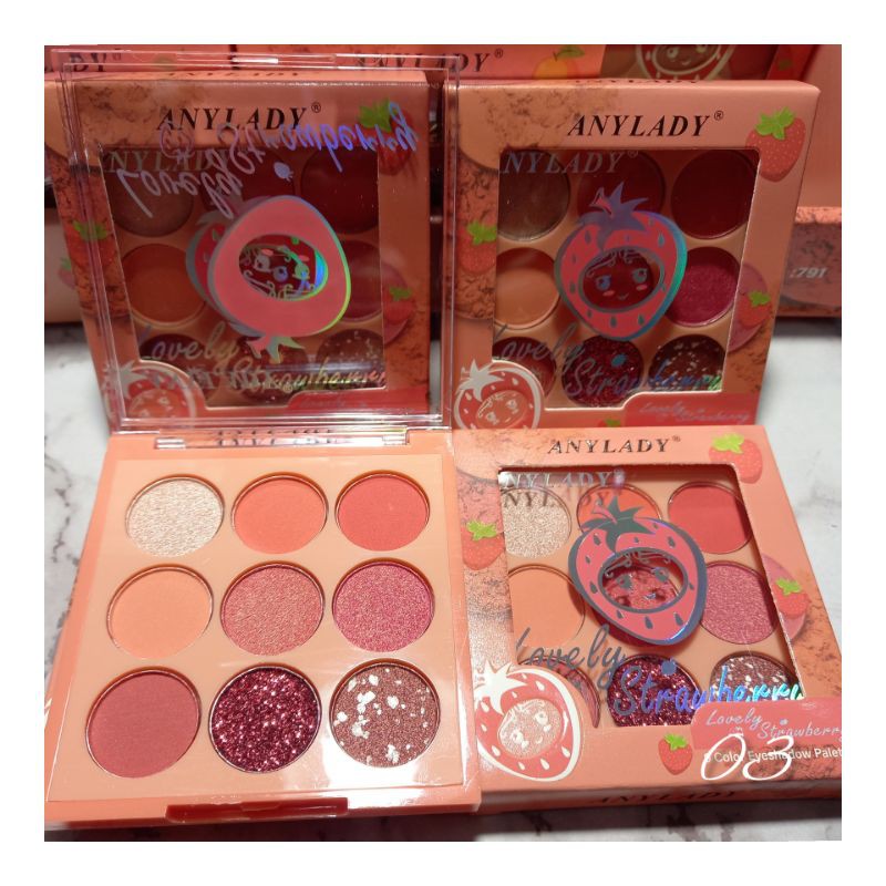 EYESHADOW ANYLADY 9COLOR PALETTE SWEET PEACH  PERPCS NO.791