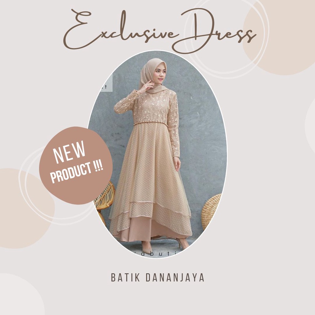 NEW PRODUCT  [GRATIS ONGKIR + BISA COD] BAJU GAMIS BROKAT TERBARU -MODEL BAJU GAMIS BROKAT TERBARU 2