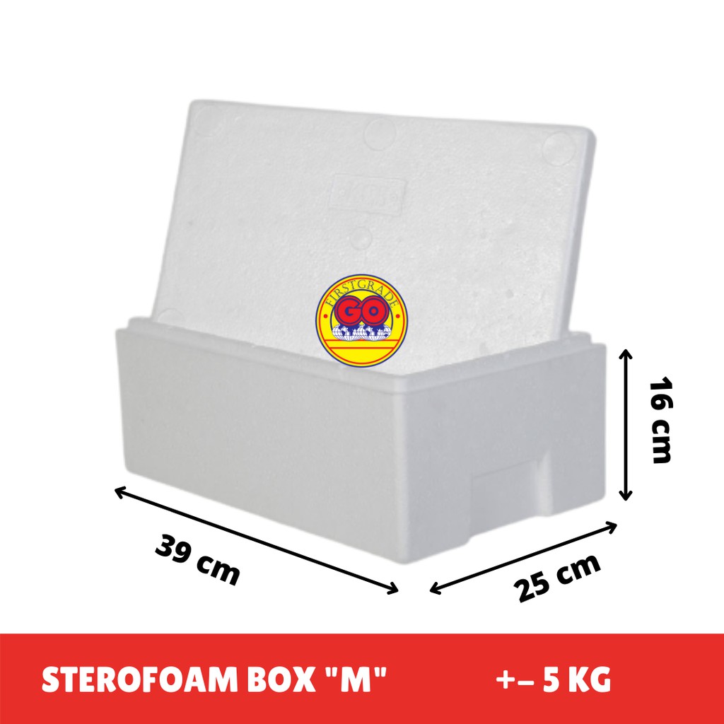 Spylee Sterofoam Box Medium 5Kg Pengiriman Luar Kota free ice gell