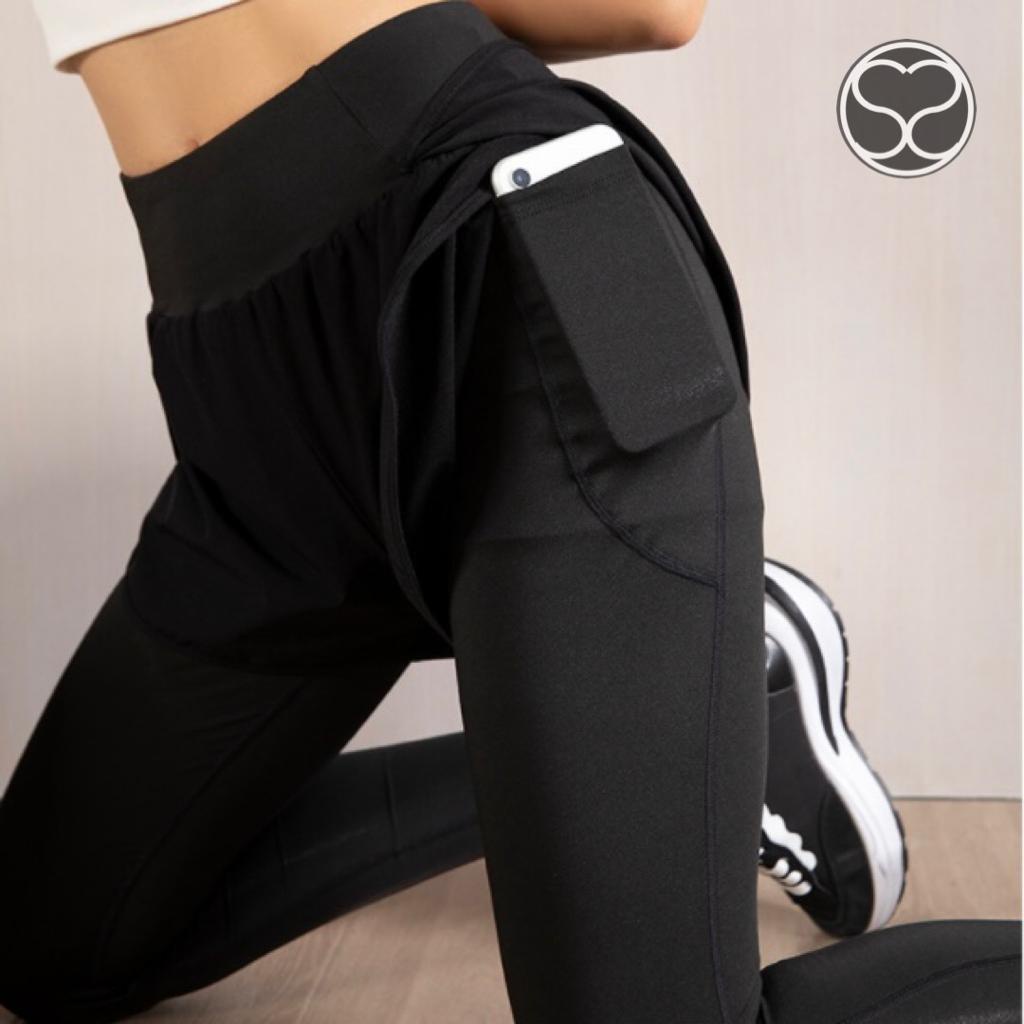 SecondShape - Megan 2in1 Celana Pendek &amp; Legging Olahraga Wanita Sport