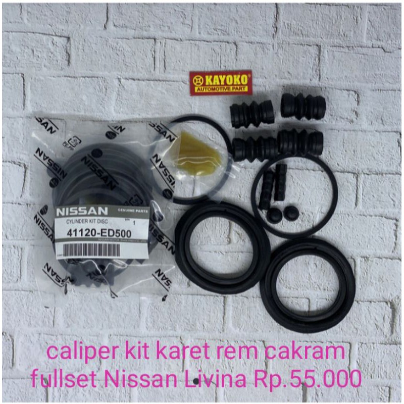 caliper kit karet rem cakram fullset livina