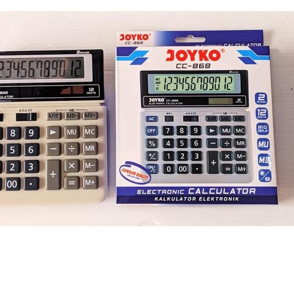 

TERMURAH [ ECER ] Kalkulator 12 Digits Joyko CC-868 >>