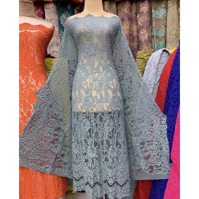 Semi Prancis Fatmawati motif Rumah adat Premium Quality 3D