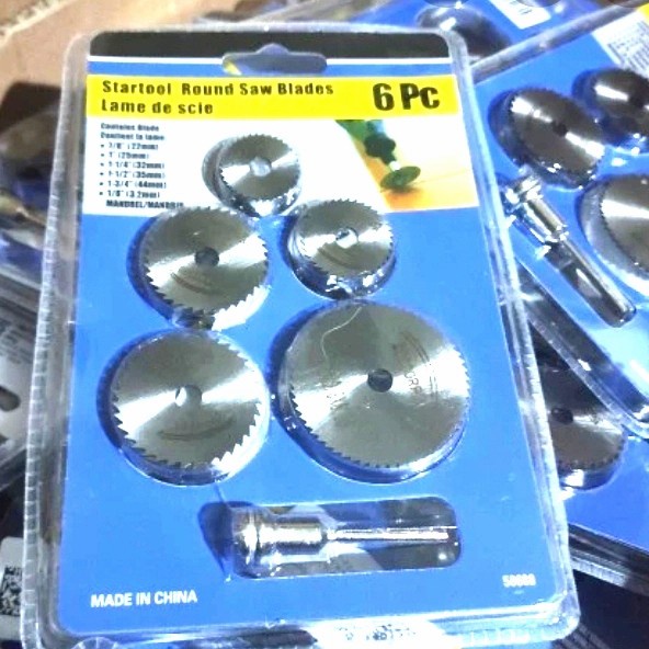 startool round mata HSS gergaji rotary set 6pcs bor jadi gerinda