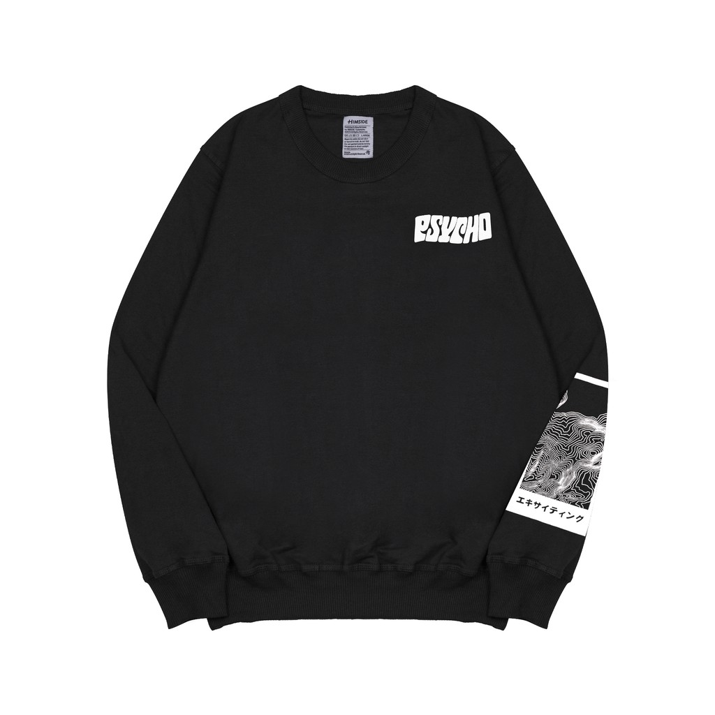 Himside Sweatshirt - Psycho Black Crewneck