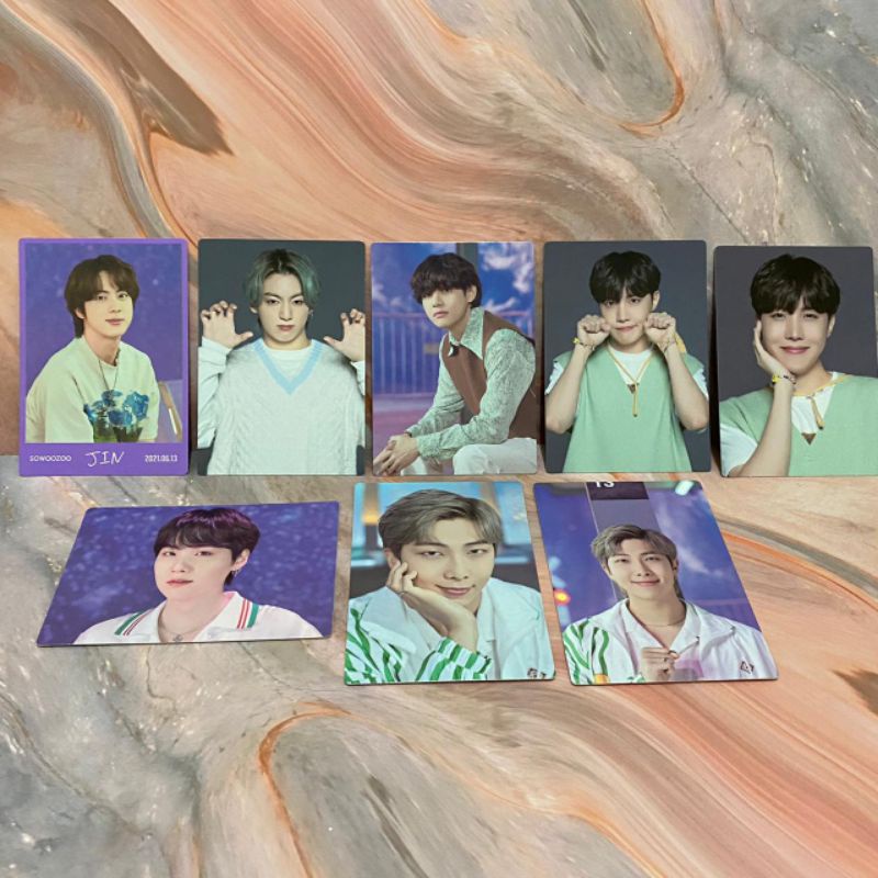 BTS Official Sowozoo Mini Photocard MPC Message RM Suga Jin Jhope Jimin V Jungkook Namjoon Yoongi Se
