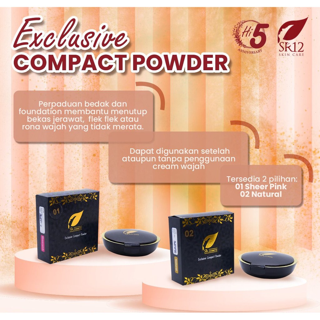 Bedak SR12 - Bedak Padat SR12 - Daily Cover Compact Powder