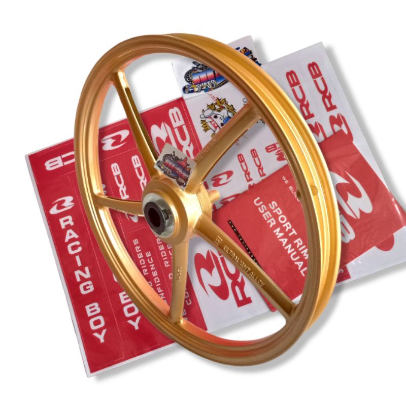 0velg veleg RCB racing boy gold SP522 set depan belakang 140 dan 160 ring 17 Jupiter Z