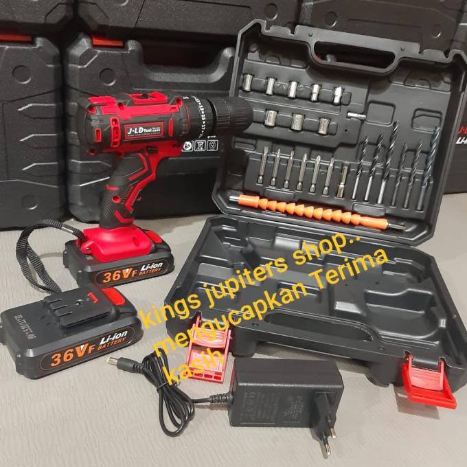 Mesin Cordless JLD 36volt 36 volt bor cordless cordles 36v 36 v J.LD