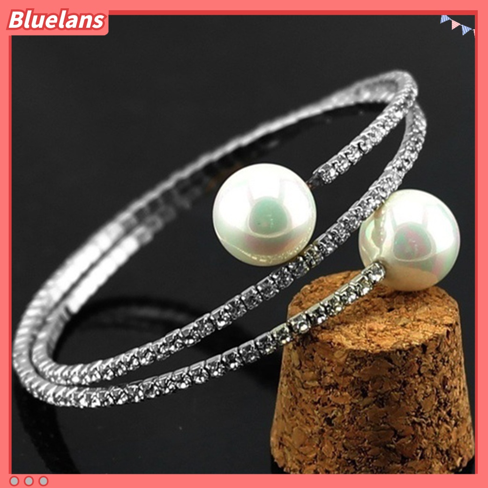 Gelang Multilayer Aksen Mutiara Imitasi Untuk Wanita