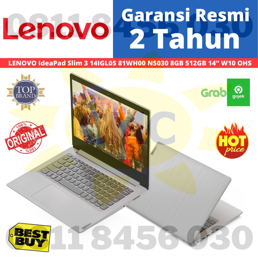 LENOVO IdeaPad Slim 3i 14IGL05 81WH00 N5030 8GB 512GB 14 W11 OHS