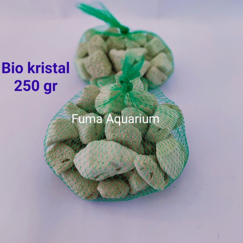 Super Bio kristal CRYSTAL BIO SB200 kemasan jaring 250gr Rumah Bakteri media filter Akuarium Kolam