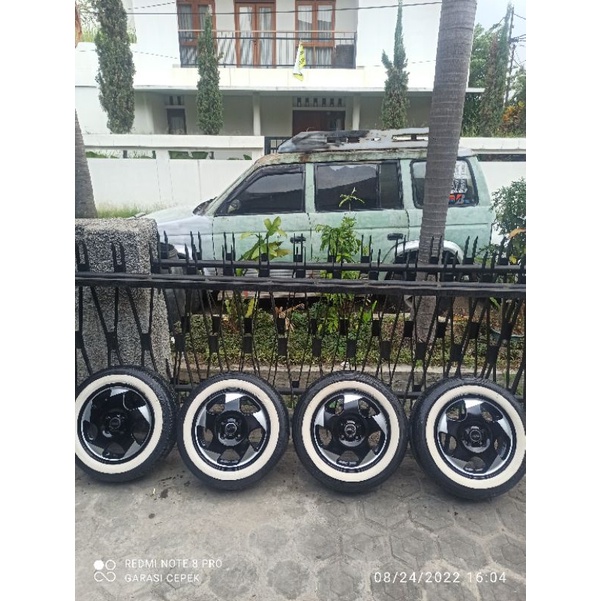 4 Velg R14 PCD 100+Ban 175/65 brio calya sigra agya ayla vios jazz yaris picanto karimun atoz visto sirion wagon clasy charade