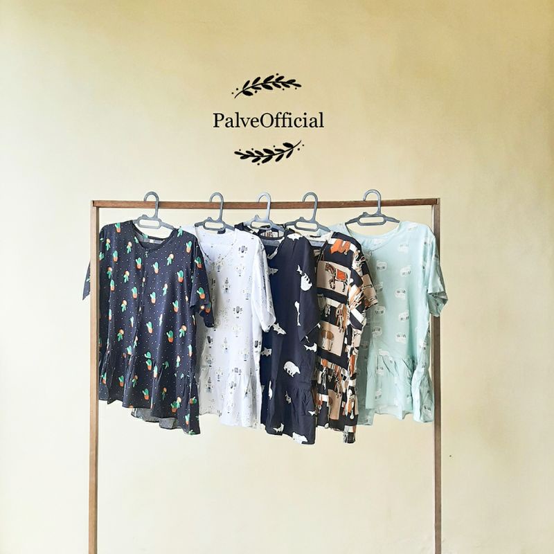 One set kekinian / piyama ruffle lengan pendek celana panjang / daster kekinian ruffle /daster rayon