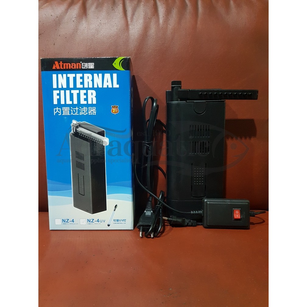 Jual ATMAN NZ-4UV INTERNAL FILTER + LAMPU UV AQUARIUM POMPA AIR CELUP