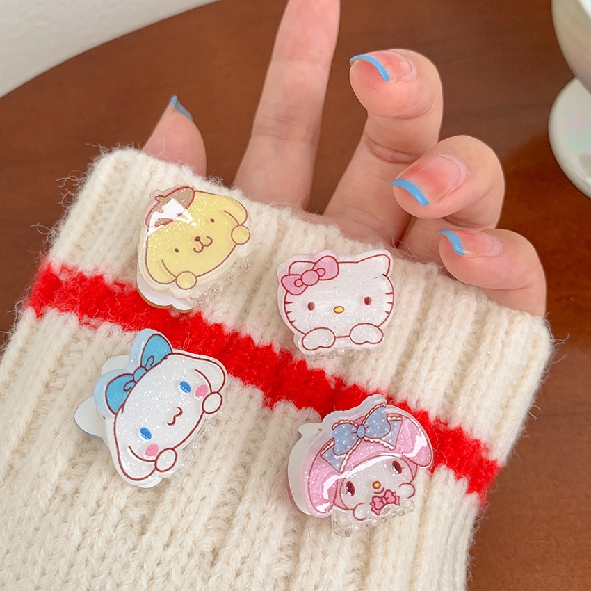 Jepit Rambut Mini Motif Kartun Gaya Jepang Untuk Anak Perempuan