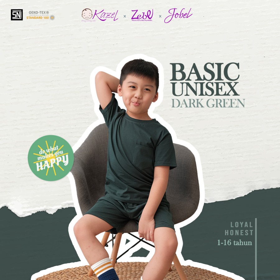 Kazel T-Shirt Basic Unisex [ DARK GREEN ]