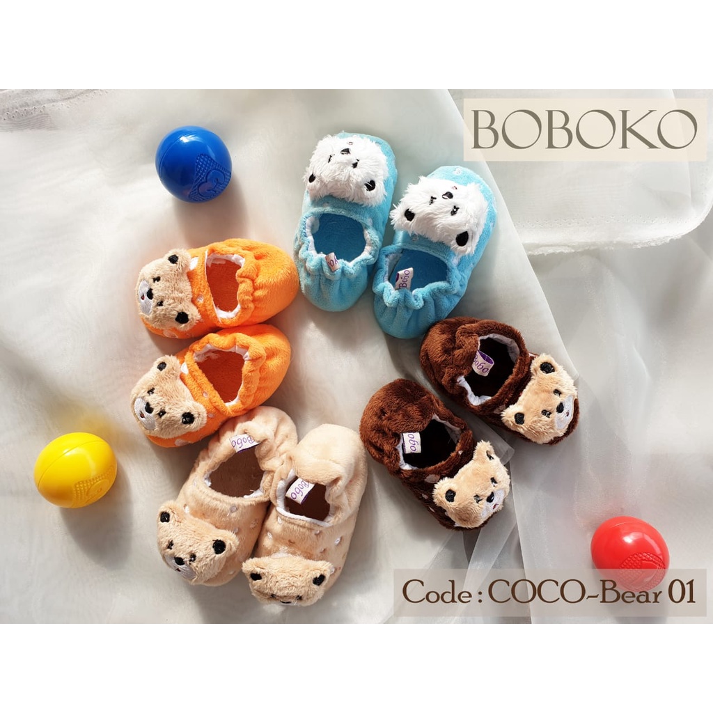 Boboko Prewalker Newborn Coco Bear Sepatu Bayi Empuk 0 sd 3 Bulan