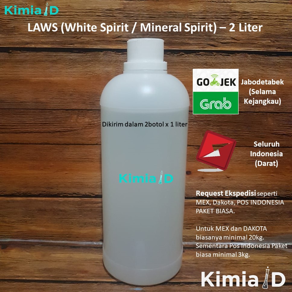 LAWS 2 Liter - White Spirit - Mineral Spirit - Thinner - Solvent - SMT - Thinner Cat