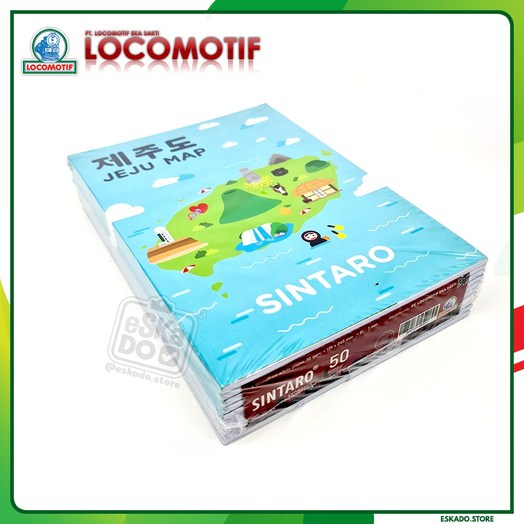 Buku Tulis SINTARO 50 Lbr (10 PCS) Locomotif